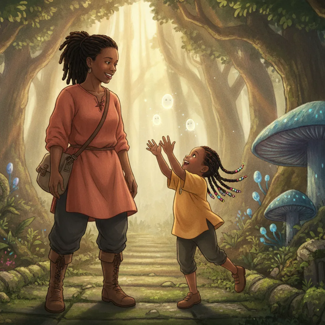 Mother & daughter · Ghibli Inspired
