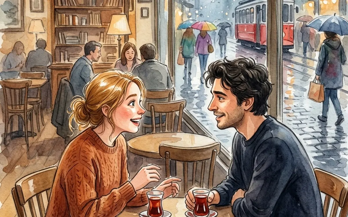 Bir Fableself kitabından illüstrasyon sayfası, Sevgililer Günü